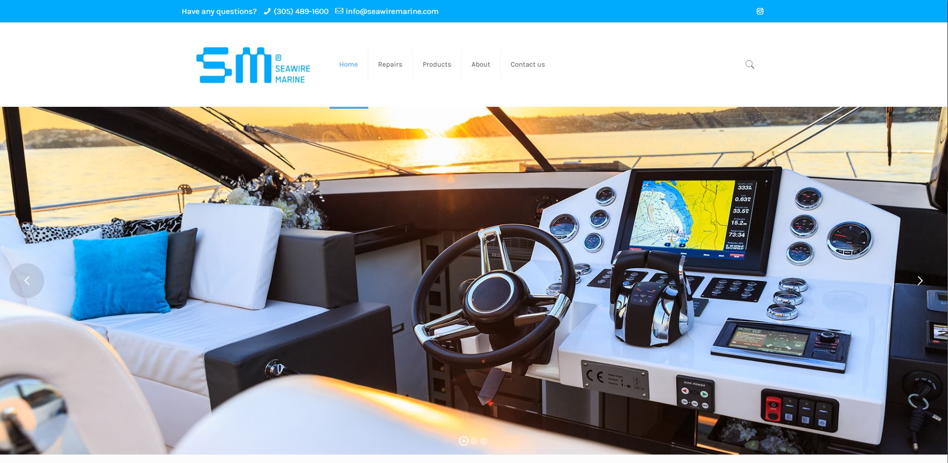 Seawire Marine website presentation